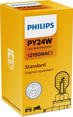 Pære PHILIPS  PY24W PGU20/4, Foran Philips