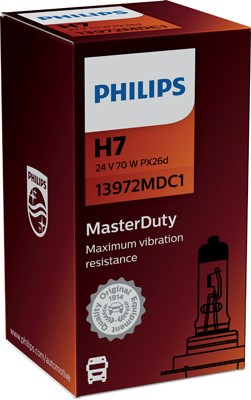 Halogenpære PHILIPS MasterDuty H7 PX26d 24V PHILIPS Masterduty Philips