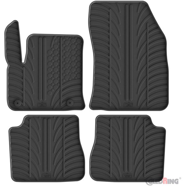 Gummimatte kupé Peugeot e-2008 II 2020-, Foran og bak, Foran elle GledRing