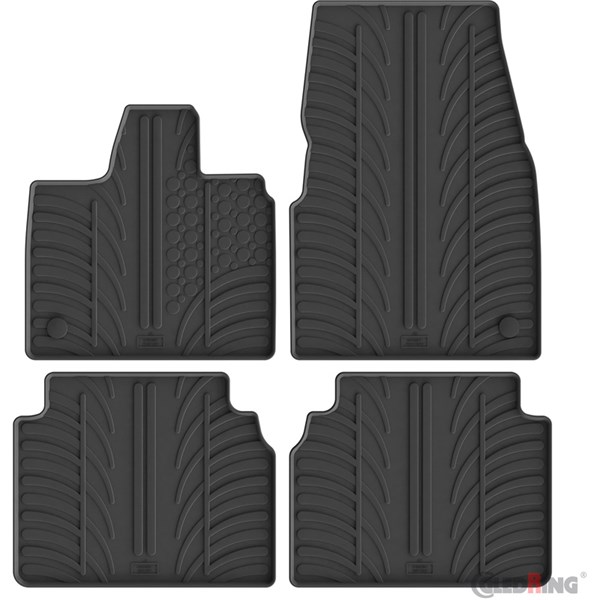 Gummimatte kupé BMW i3 (I01) 2013-, Foran og bak, Foran eller bak GledRing