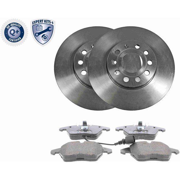 Bremsesett, Skivebremser Ventilert, Framaksel VAICO Expert kits + VAICO