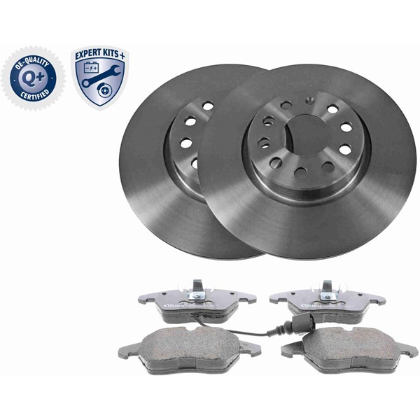 Bremsesett, Skivebremser Ventilert, Framaksel VAICO Expert kits + VAICO