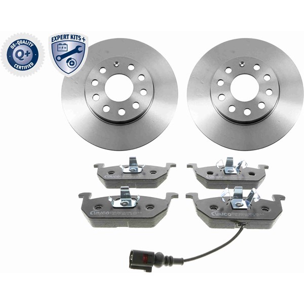 Bremsesett, Skivebremser Ventilert, Framaksel VAICO Expert kits + VAICO