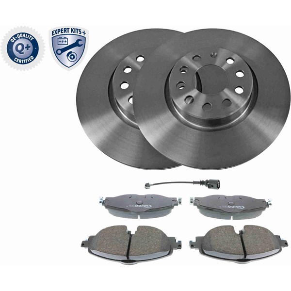 Bremsesett, Skivebremser Ventilert, Framaksel VAICO Expert kits + VAICO Bremsesett, Skivebremser Ventilert, Framaksel VAICO Expert kits + VAICO