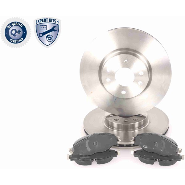 Bremsesett, Skivebremser Ventilert, Framaksel VAICO Expert kits + VAICO Bremsesett, Skivebremser Ventilert, Framaksel VAICO Expert kits + VAICO