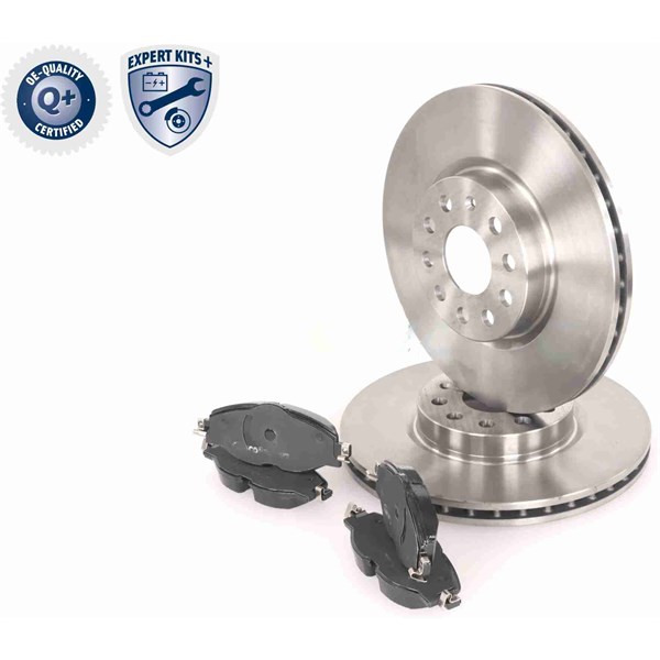 Bremsesett, Skivebremser Ventilert, Framaksel VAICO Expert kits + VAICO