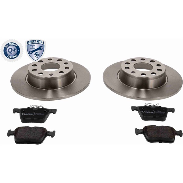 Bremsesett, Skivebremser Full, Bakaksel VAICO Expert kits + VAICO