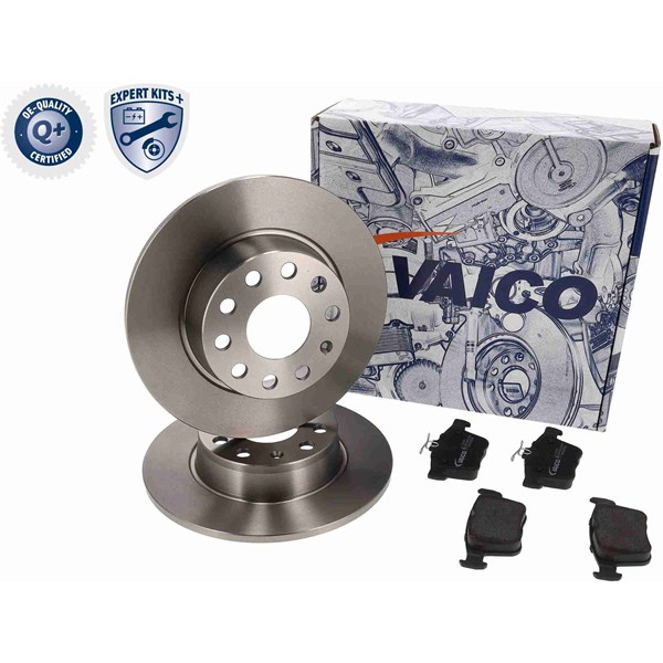 Bremsesett, Skivebremser Full, Bakaksel VAICO Expert kits + VAICO