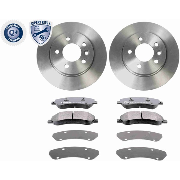 Bremsesett, Skivebremser Ventilert, Framaksel VAICO Expert kits + VAICO