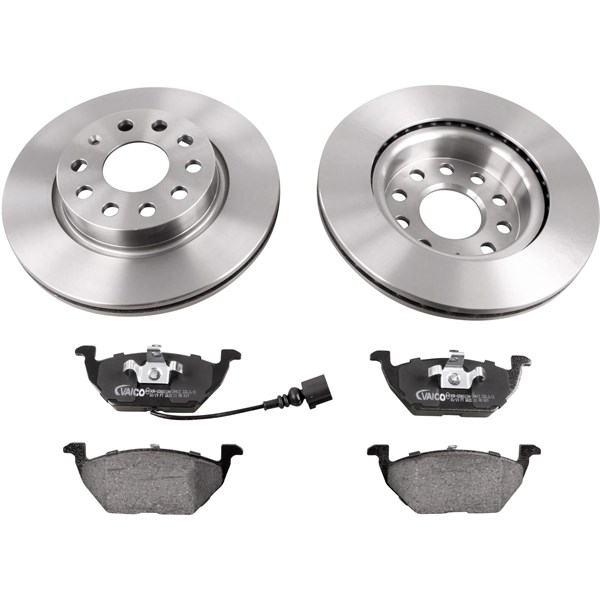 Bremsesett, Skivebremser Ventilert, Framaksel VAICO VAICO