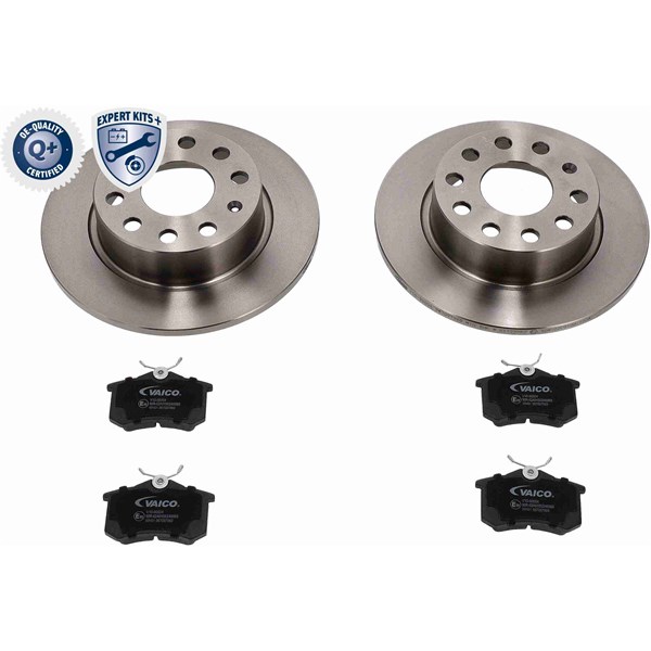 Bremsesett, Skivebremser Full, Bakaksel VAICO Expert kits + VAICO