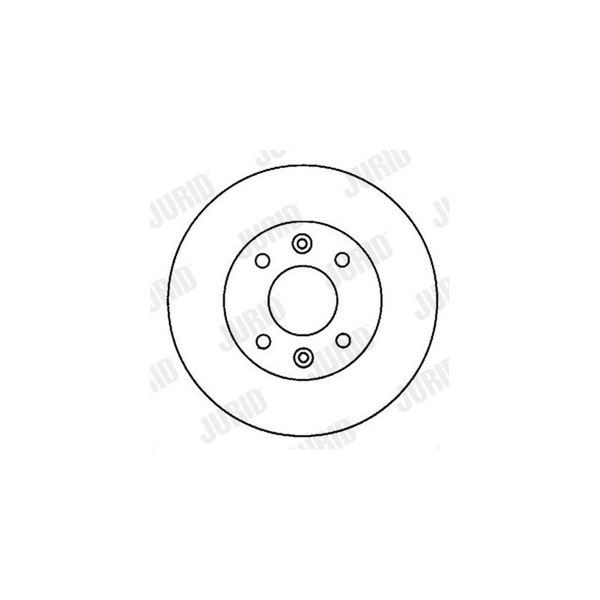 Bremseskive Ventilert, Framaksel JURID Jurid white low dust JURID