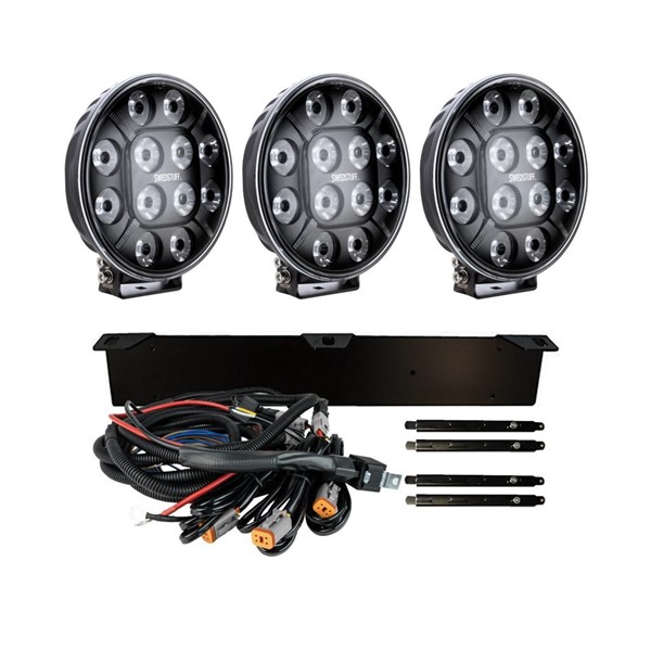 SWEDSTUFF Ferdig sett 3x Ldl-03 Ekstra Lys 7" Led - P1362651 - 1362651