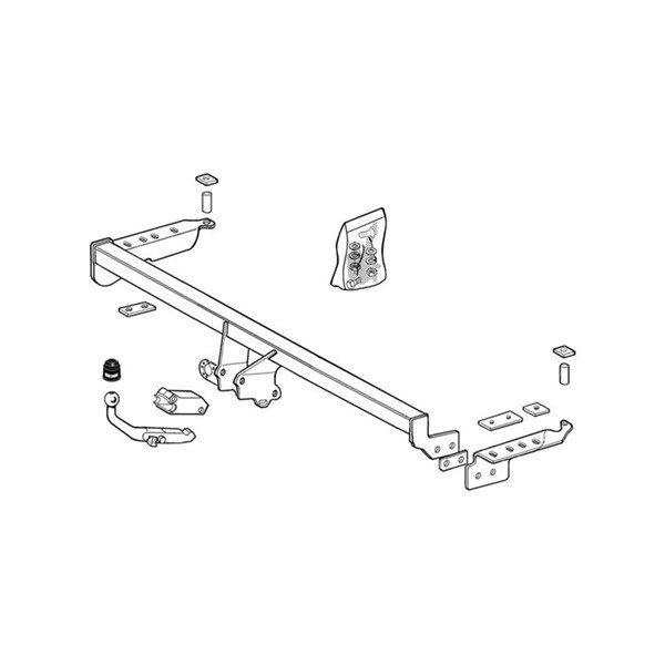 Tilhengerfeste-sett med avtagbar kule BRINK BRINK