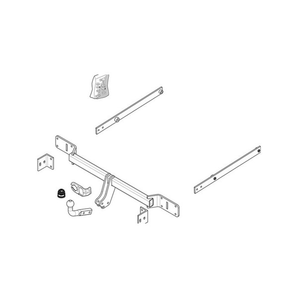 Tilhengerfeste fast kule Brink Mercedes C-Klass 2007–2014 BRINK