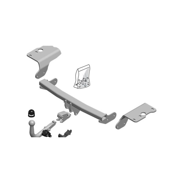 Tilhengerfeste-sett med avtagbar kule BRINK BRINK