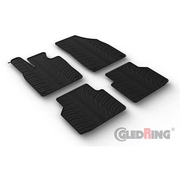 Bilmatter GledRing VW ID.4 / ID.5 2020– gummi 4 deler, Foran og b GledRing