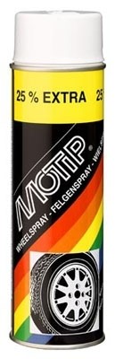Felgfarge spray svart blank 500ml MOTIP