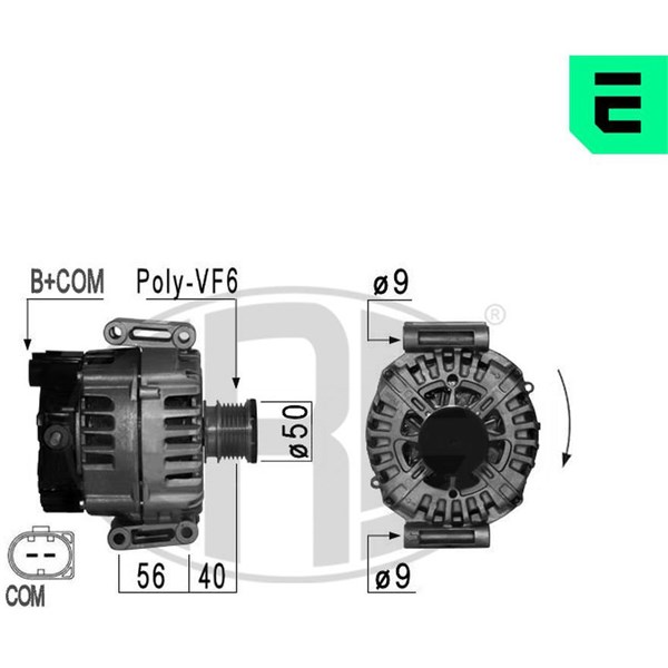 Dynamo 14V 180A ERA OEM Oem ERA OEM