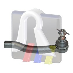 Styreledd (ytre), Framaksel høyre RTS RTS