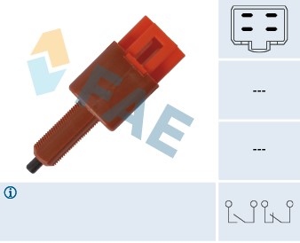 FAE Bremselysbryter - P1461712 - nissan juke, note, qashqai i - OE 25320-BR00A