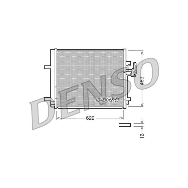 Kondensator, klimaanlegg DENSO DENSO
