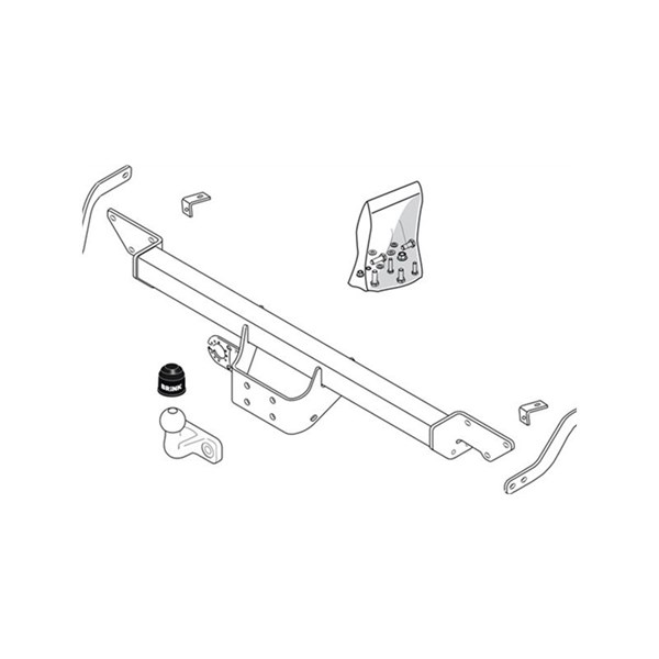 Tilhengerfeste-sett med fast 2-hulls kule BRINK BRINK