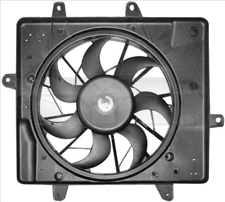TYC Ventilator, motorkjøling - P1597736 - chrysler pt cruiser, pt cruiser cabriolet - OE 05017407AA, 05017407AB, 5017407AA