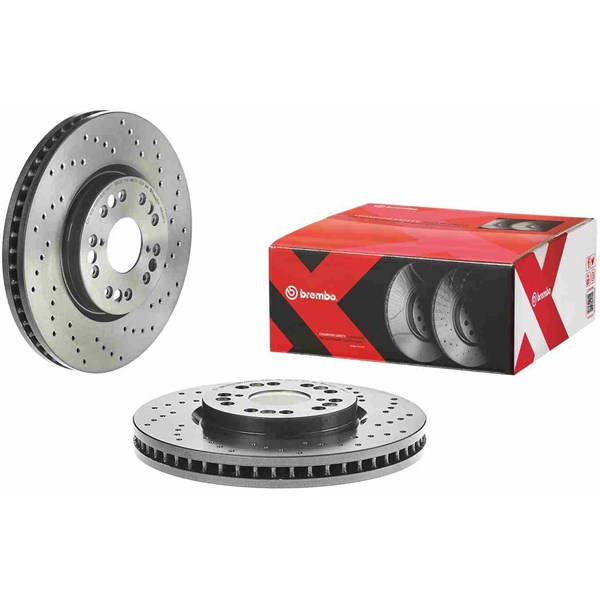 Bremseskive Perforert/ventilert, Framaksel BREMBO BREMBO