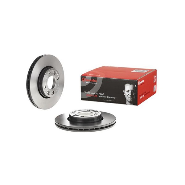 Bremseskive Innvendig ventilert, Framaksel BREMBO BREMBO