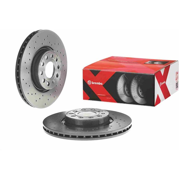 Bremseskive Perforert/ventilert, Framaksel BREMBO BREMBO