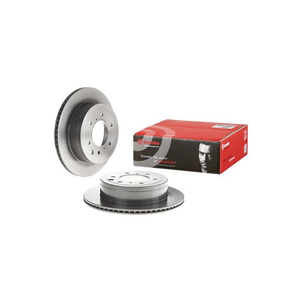 Bremseskive Innvendig ventilert, Bakaksel BREMBO Coated disc line BREMBO