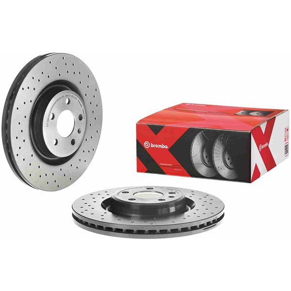 Bremseskive Perforert/ventilert, Framaksel BREMBO BREMBO