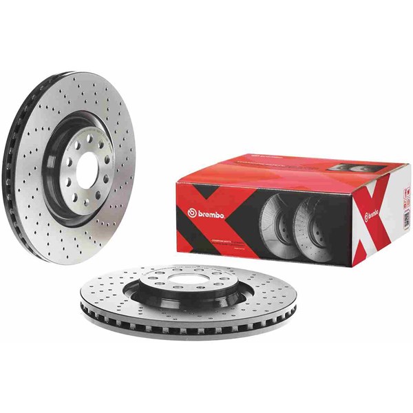 Bremseskive Perforert/ventilert, Framaksel BREMBO BREMBO