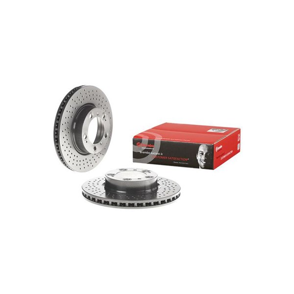 Bremseskive Perforert/ventilert, Framaksel BREMBO BREMBO
