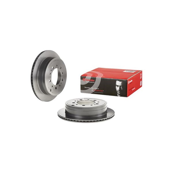 Bremseskive Innvendig ventilert, Bakaksel BREMBO Coated disc line BREMBO