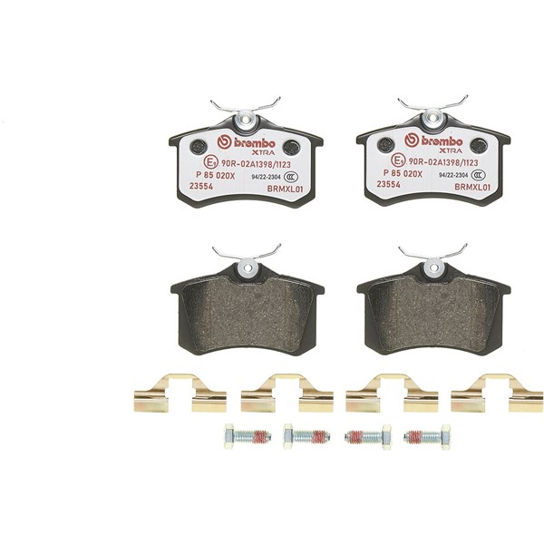 Bremseklosser sett, Bakaksel BREMBO