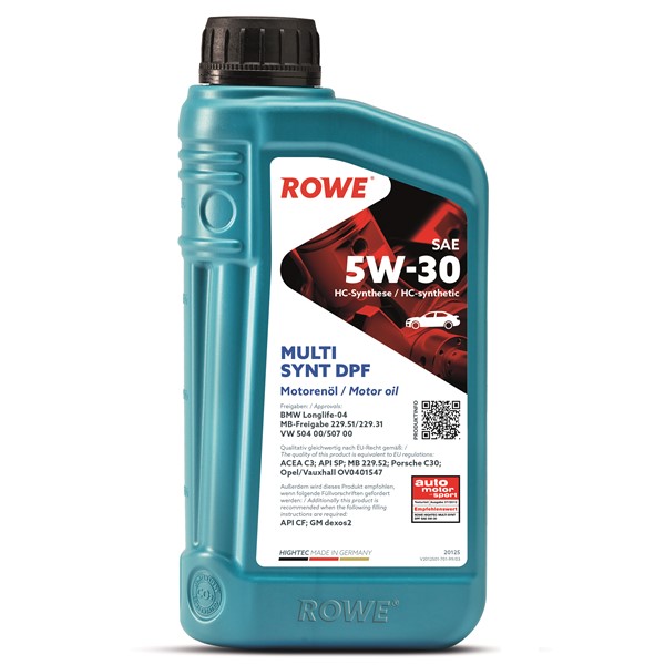 Motorolje Rowe Hightec Multi Synt Dpf Sae 5w-30 1l ROWE ROWE