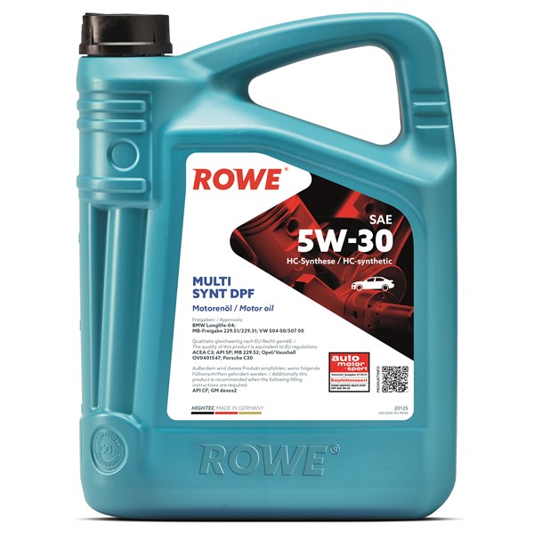 Motorolje Rowe Hightec Multi Synt Dpf Sae 5w-30 5l ROWE ROWE