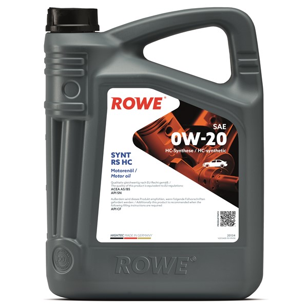 Motorolje Rowe Hightec Synt Rs Hc Sae 0w-20 5l ROWE ROWE