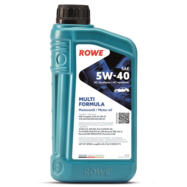 Motorolje Rowe Hightec Multi Formula Sae 5w-40 1l ROWE ROWE