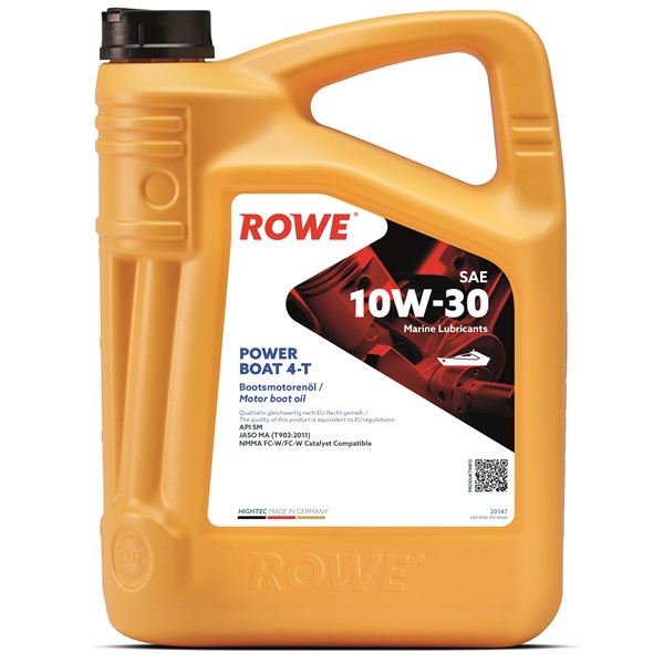 Motorolje Rowe Hightec Power Boat 4-t Sae 10w-30 5l ROWE ROWE
