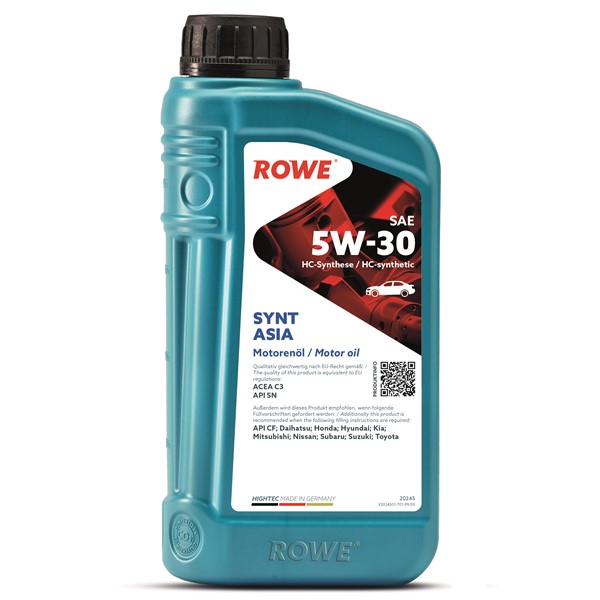 Motorolje Rowe Hightec Synt Asia Sae 5w-30 1l ROWE ROWE
