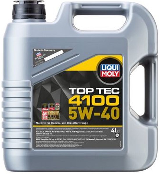 Motorolje Liqui Moly Top Tec 4100 5W-40 4L LIQUI MOLY LIQUI MOLY