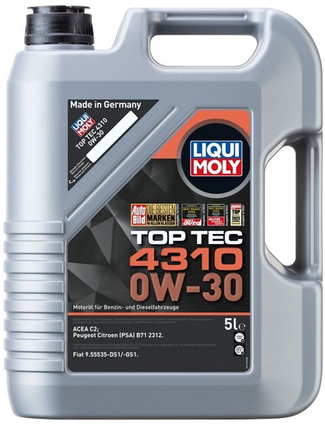 Motorolje Liqui Moly Top Tec 4310 0W-30 5L LIQUI MOLY LIQUI MOLY