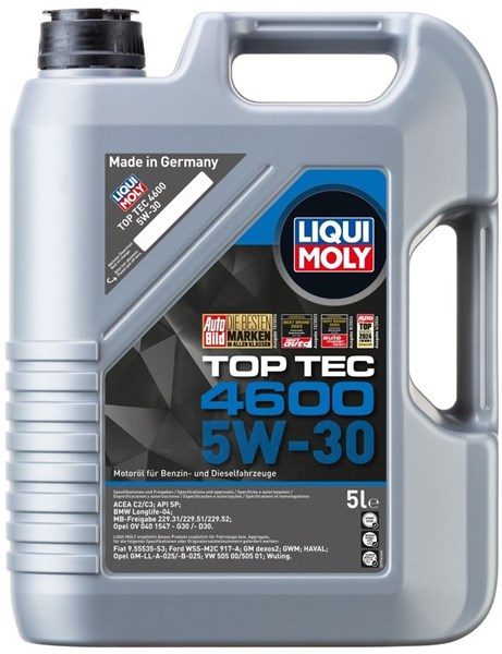 Motorolje Liqui Moly Top Tec 4600 5W-30 5L - 1624981