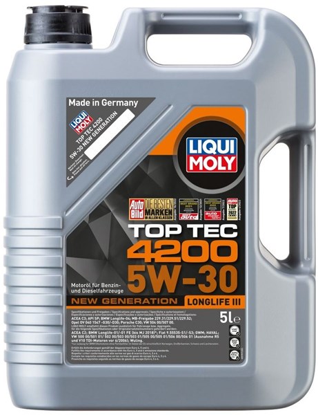 Motorolje Liqui Moly Top Tec 4200 5W-30 5L LIQUI MOLY