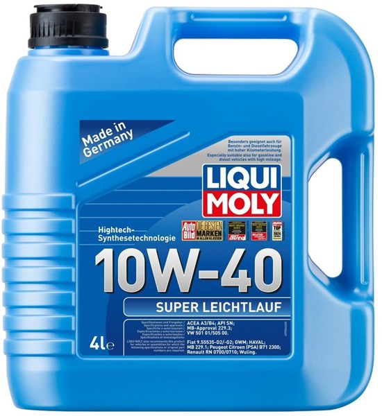 Motorolje Liqui Moly Super Leichtlauf 10W-40 4L LIQUI MOLY LIQUI MOLY