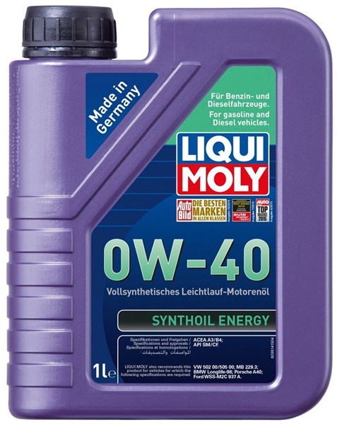 Motorolje Liqui Moly Synthoil Energy 0W-40 1L LIQUI MOLY