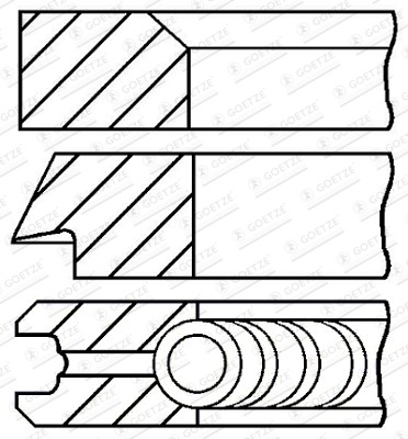 Stempelringsett GOETZE ENGINE GOETZE ENGINE